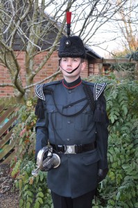 James Howard, military bugler for Reveille